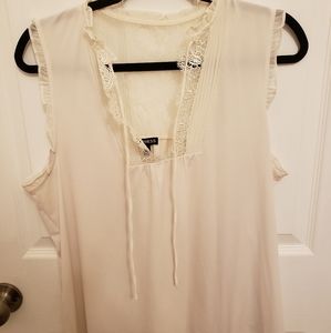 White Express lace blouse